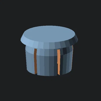 Nắp đậy lỗ kỹ thuật tùy chỉnh (Hole Plug) - Thiết kế Parametric 3D