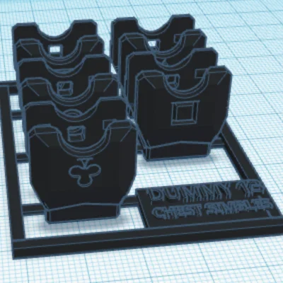 Bộ phụ kiện biểu tượng ngực (Chest Symbols) cho Dummy 13