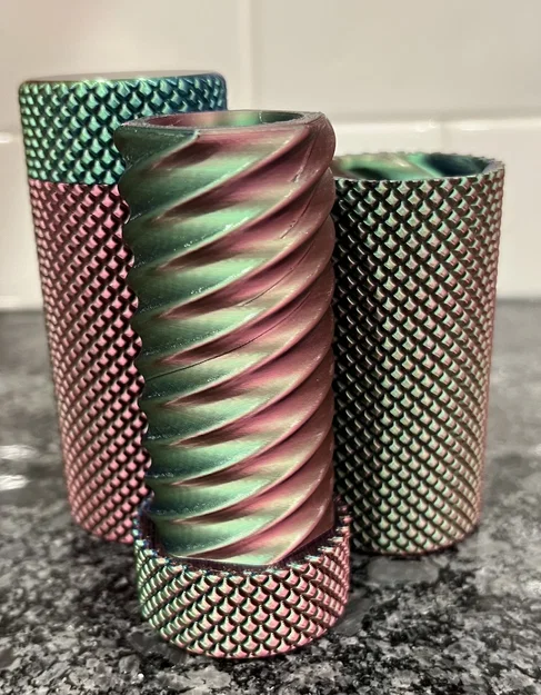 Hộp Xoay Vân Nhám (Knurled Twist Container) - Fidget Toy - Image 3