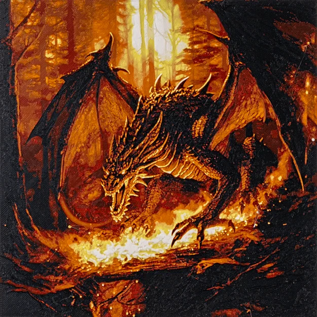 Fire Dragon HueForge - Image 1