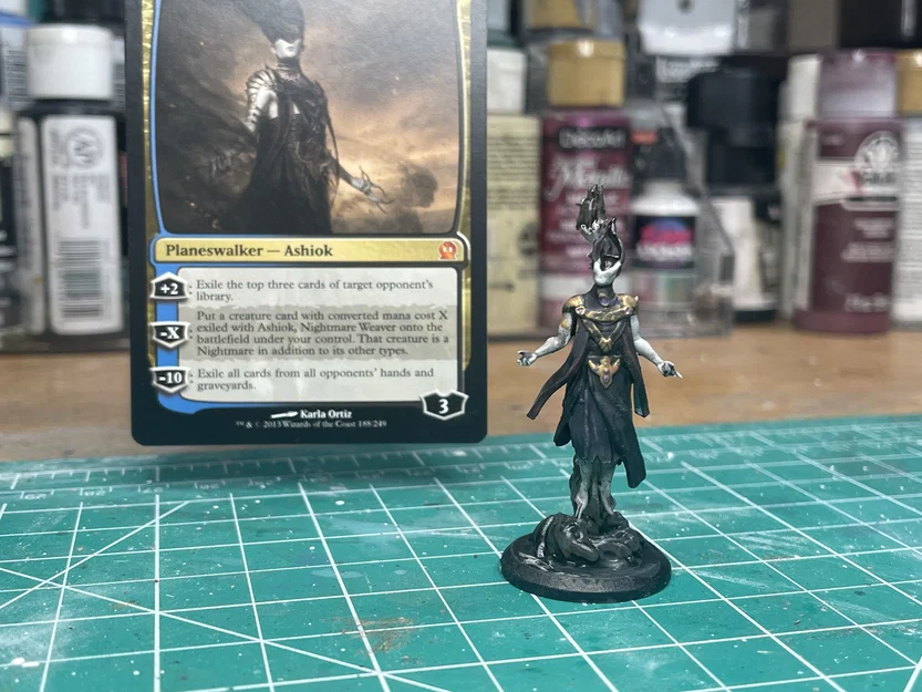 Mô hình 3D Ashiok nhân vật Planeswalker trong Magic: The Gathering - Image 1