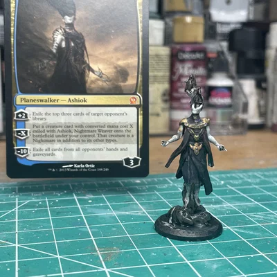 Mô hình 3D Ashiok nhân vật Planeswalker trong Magic: The Gathering