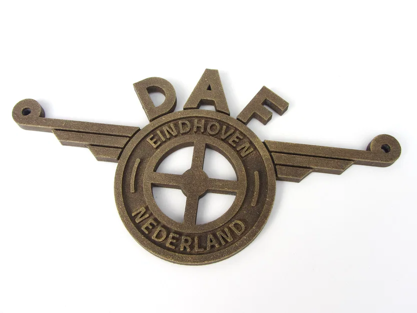 Huy hiệu logo DAF vintage (OpenSCAD) - Image 4