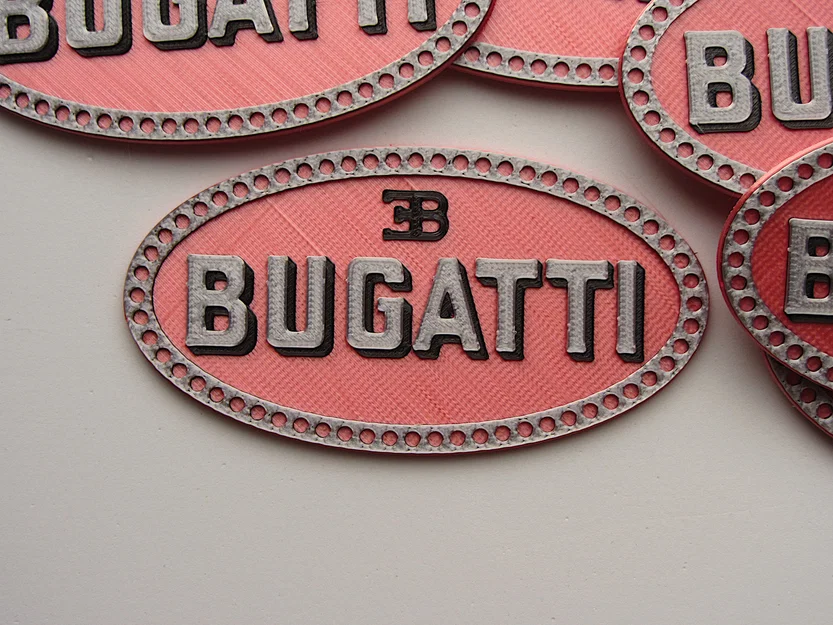 Logo Bugatti (OpenSCAD) - Image 1