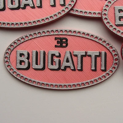 Logo Bugatti (OpenSCAD)