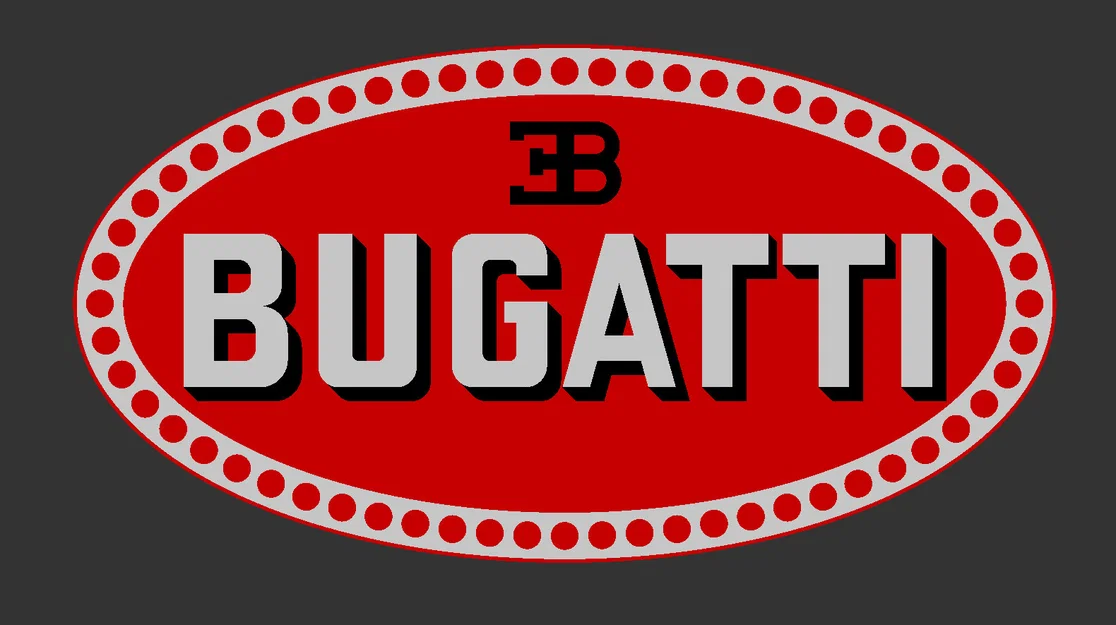 Logo Bugatti (OpenSCAD) - Image 2