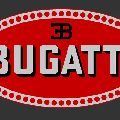 Logo Bugatti (OpenSCAD)