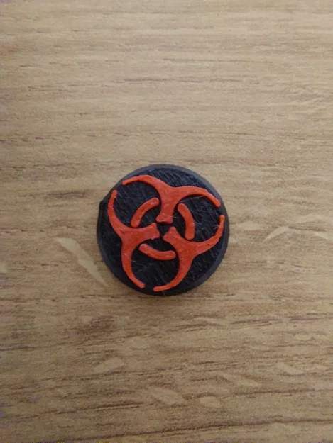 Bánh xe đùn nhựa biểu tượng Biohazard cho máy in Bambu Lab A1/A1 Mini - Image 3