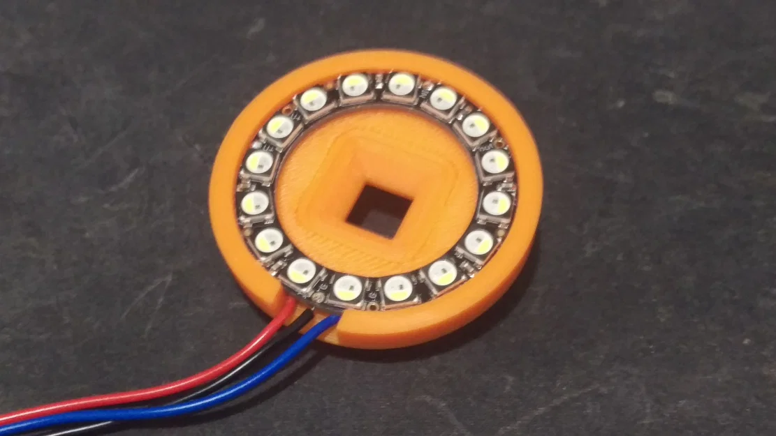 Ốp che mount camera Raspberry Pi dạng khớp nối kèm ring light - Image 1