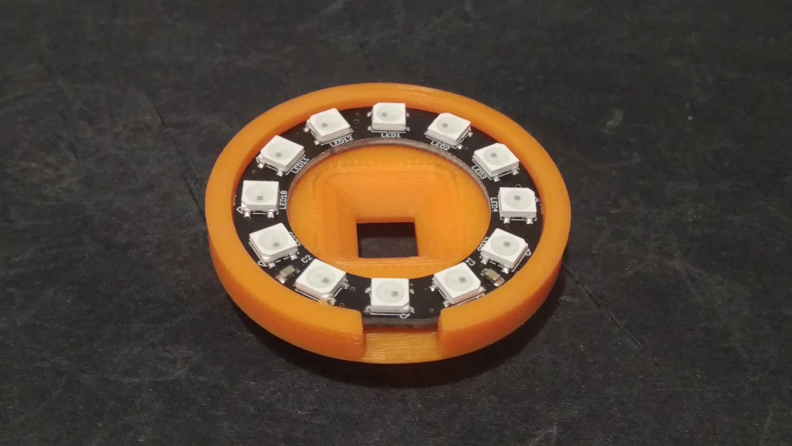 Ốp che mount camera Raspberry Pi dạng khớp nối kèm ring light - Image 2