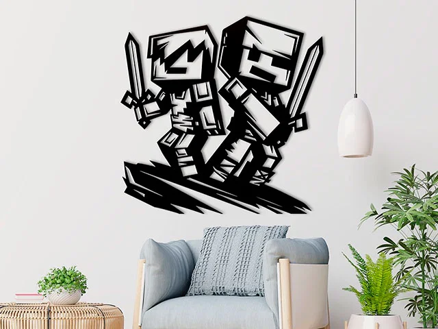 Mô hình trang trí tường Minecraft ấn tượng cho game thủ - Image 1