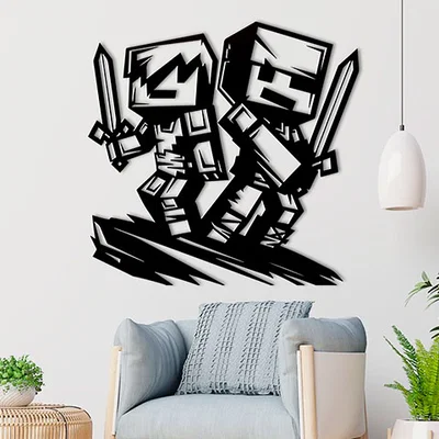 Mô hình trang trí tường Minecraft ấn tượng cho game thủ