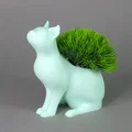 Bộ chậu trồng cây hình mèo 3D in dễ dàng không cần support - Thumbnail 2