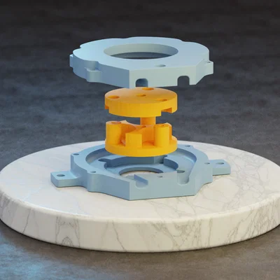 Peristaltic Pump _ Nema 17 _ 608 Bearings (Bơm nhu động)