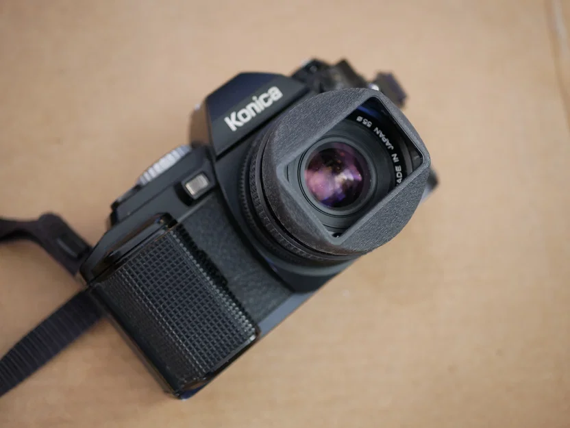 Lens hood 55 mm (dạng push-on) cho máy ảnh film chuyên nghiệp - Image 1