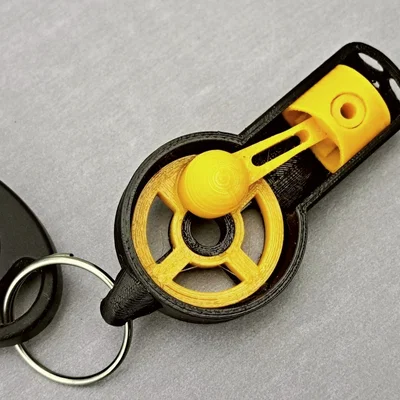Engine KeyRing V2.0 – Móc khóa động cơ có chi tiết chuyển động