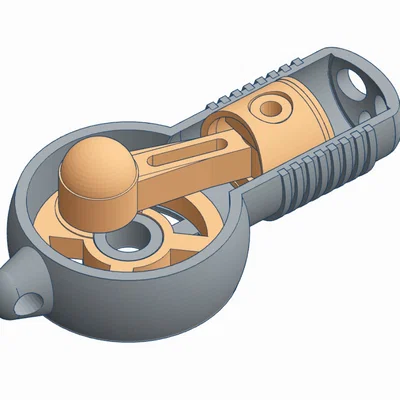 Engine KeyRing V2.0 – Móc khóa động cơ có chi tiết chuyển động