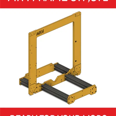 PRUSA MK4: File STP, STL làm mod (CHỈ các chi tiết kim loại main frame!)