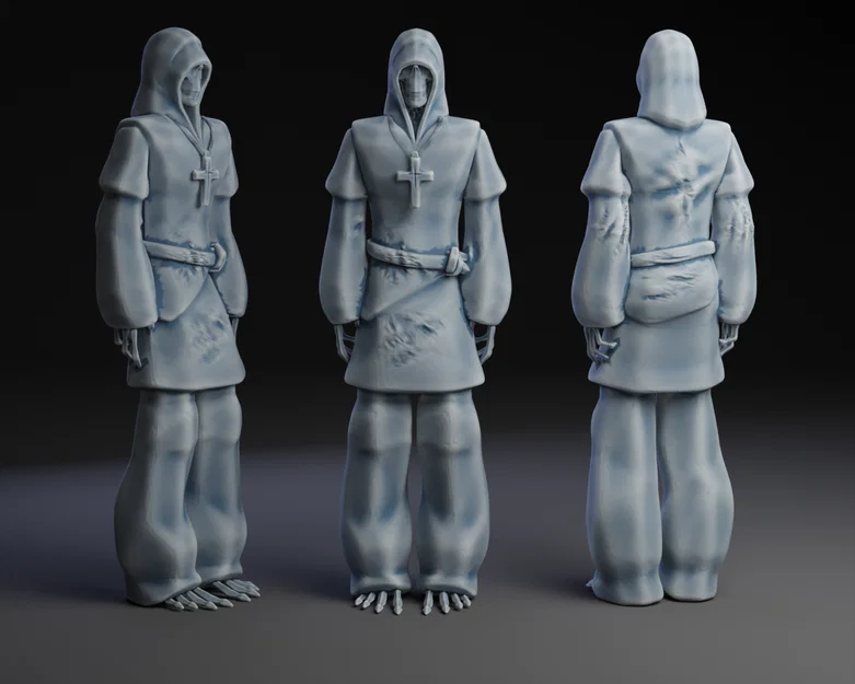 Mô hình 3D Skeleton Priest - Linh mục xương đầy bí ẩn - Image 1
