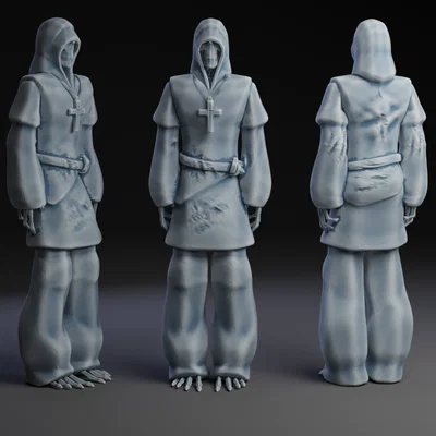 Mô hình 3D Skeleton Priest - Linh mục xương đầy bí ẩn