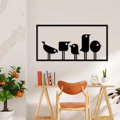Tranh treo tường nghệ thuật hình chim độc đáo (Bird Wall Art)