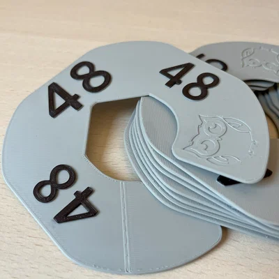 Vách chia size quần áo (Clothing Size Dividers)