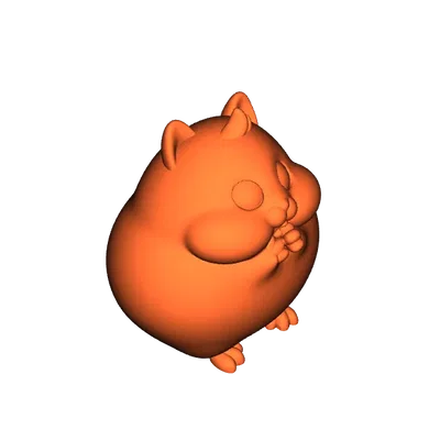 Mô hình chú chuột hamster mập mạp đáng yêu (BIG HAMSTER) - File in 3D