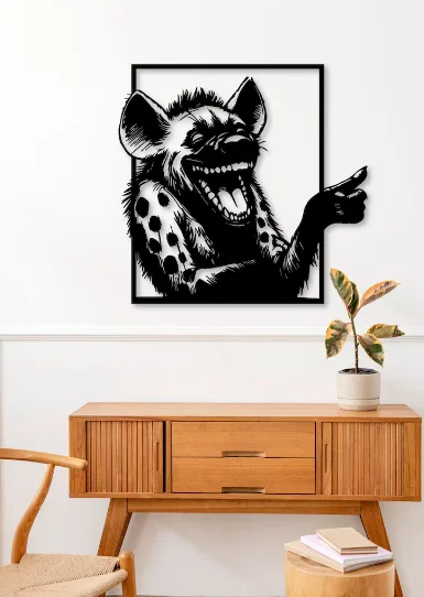Hyena Wall Art - Tranh treo tường 3D hình linh cẩu độc đáo - Image 1