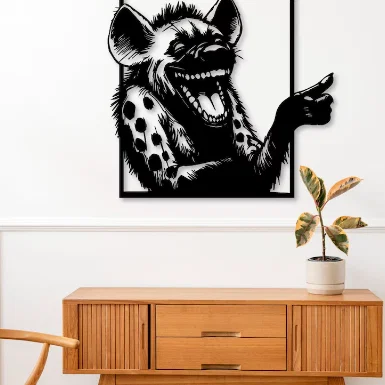Hyena Wall Art - Tranh treo tường 3D hình linh cẩu độc đáo