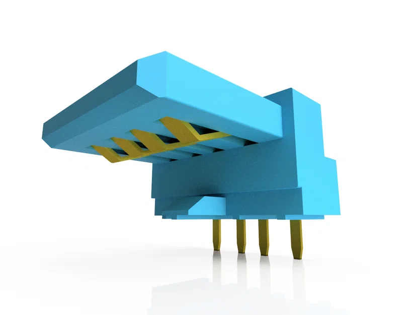 Mô hình 3D cổng USB A Female tỉ lệ 1:1 cho thiết kế điện tử - Image 4