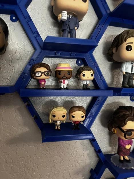 Kệ lục giác 3D treo tường trưng bày Funko Pop và Mini Funko - Image 1