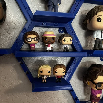 Kệ lục giác 3D treo tường trưng bày Funko Pop và Mini Funko