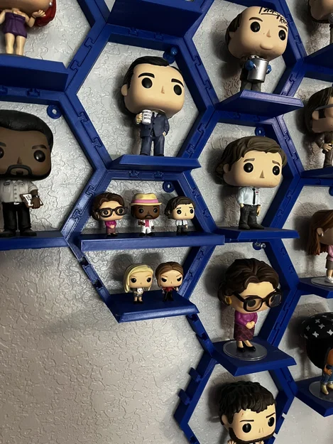 Kệ lục giác 3D treo tường trưng bày Funko Pop và Mini Funko - Image 2