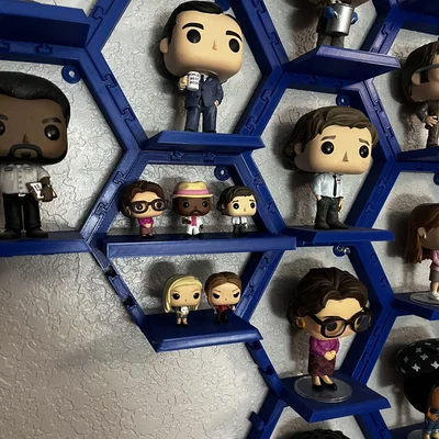 Kệ lục giác 3D treo tường trưng bày Funko Pop và Mini Funko