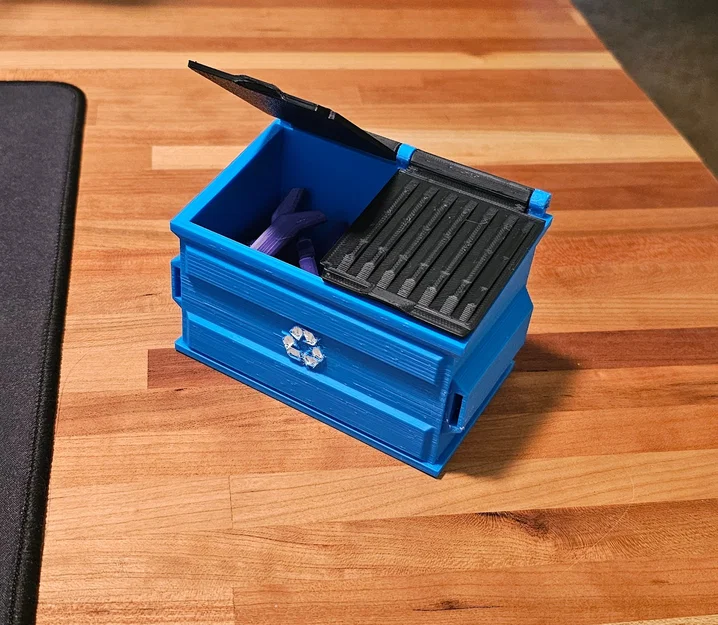 Thùng Recycle Dumpster Bin để bàn - Image 1