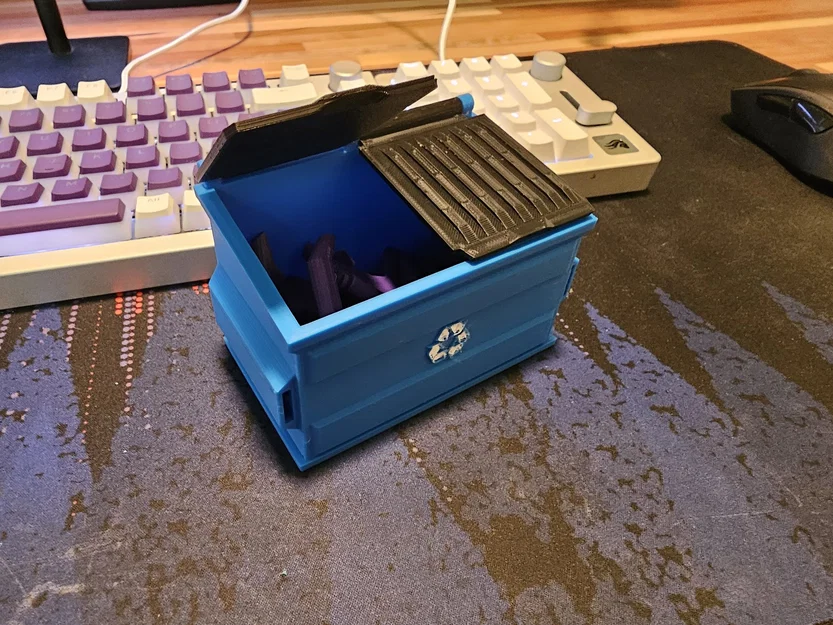 Thùng Recycle Dumpster Bin để bàn - Image 2