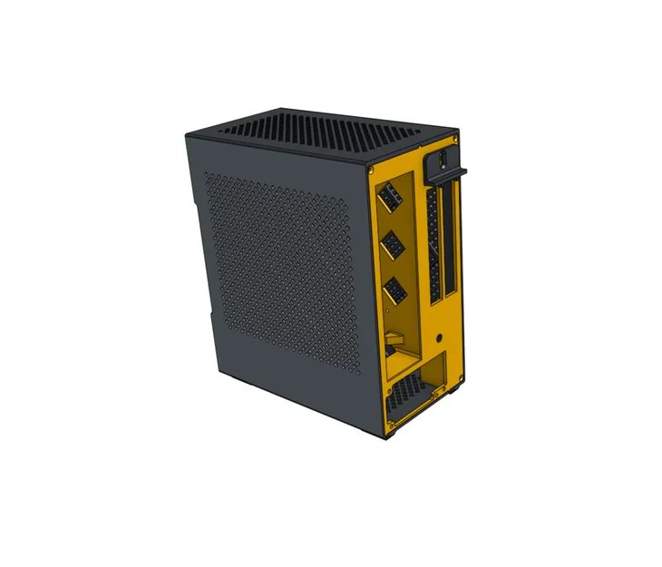 Case Mini ITX 4.7L in dễ (2 mảnh), sandwich, không cần thread insert/standoff/feet - Image 9