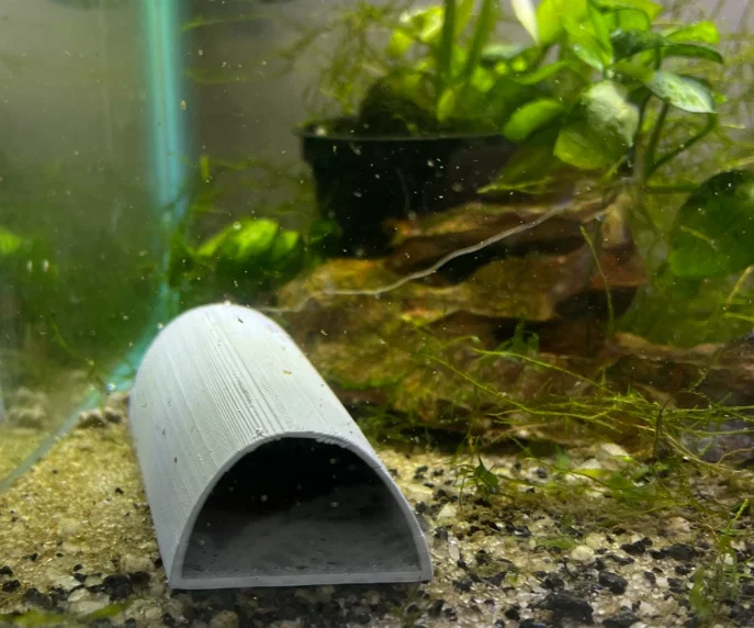 Hang trú ẩn Pleco cho bể cá (Pleco Fish Cave/Tunnel) - Phụ kiện in 3D - Image 2