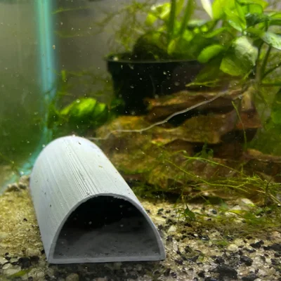 Hang trú ẩn Pleco cho bể cá (Pleco Fish Cave/Tunnel) - Phụ kiện in 3D