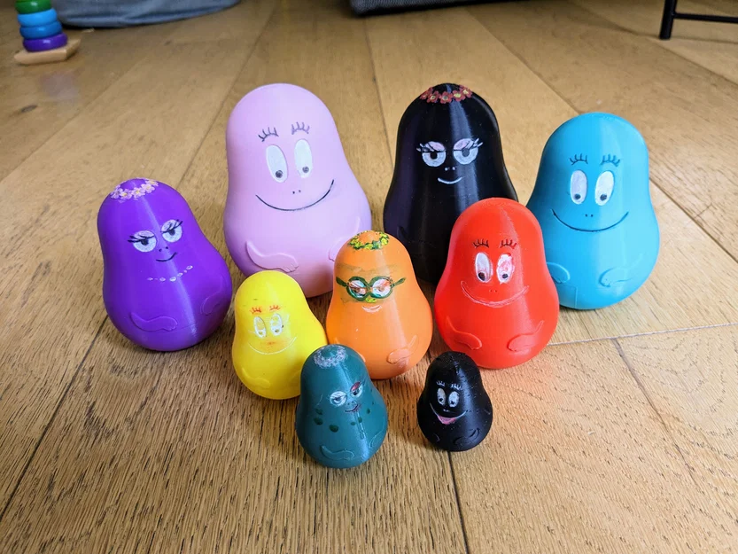 Búp bê lồng nhau gia đình Barbapapa (Barbapapa Family Nesting Dolls) - Image 1