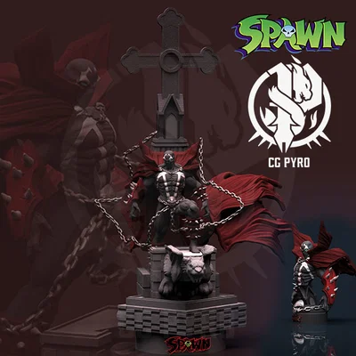 Mô hình Spawn Gargoyle (Nằm trong diorama Batman) - Fanart truyện tranh