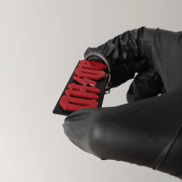 Móc khóa ADHD phong cách ACDC - File in 3D dễ in, cá tính - Image 2