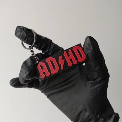 Móc khóa ADHD phong cách ACDC - File in 3D dễ in, cá tính