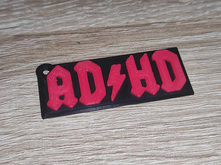 Móc khóa ADHD thiết kế phong cách cá tính (Fixed Hole Remix) - Image 2