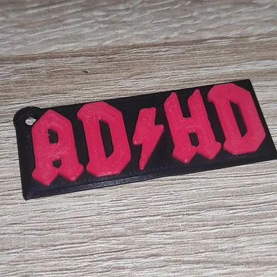 Móc khóa ADHD thiết kế phong cách cá tính (Fixed Hole Remix)