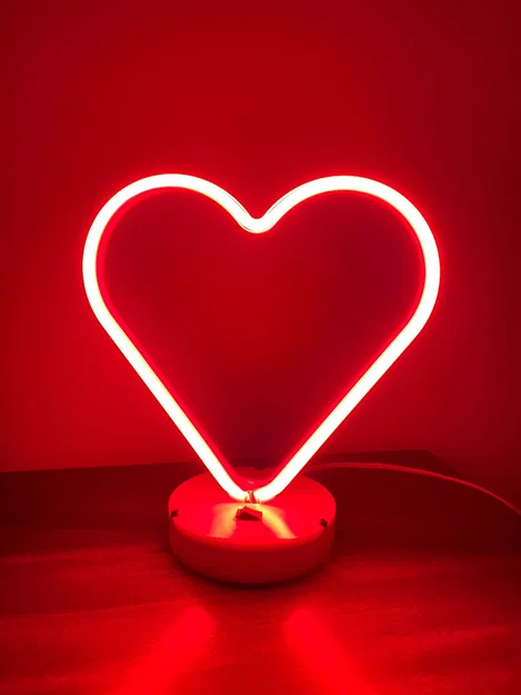 Desktop Neon Heart – Trái tim neon để bàn - Image 1