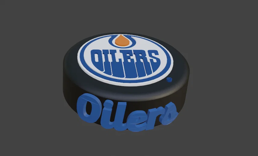 Mô hình đĩa khúc côn cầu Edmonton Oilers 3D độc đáo - Image 1