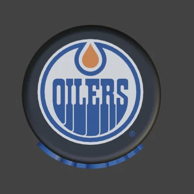 Mô hình đĩa khúc côn cầu Edmonton Oilers 3D độc đáo