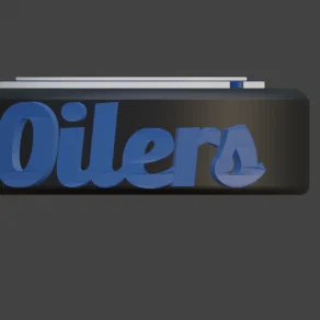 Mô hình đĩa khúc côn cầu Edmonton Oilers 3D độc đáo