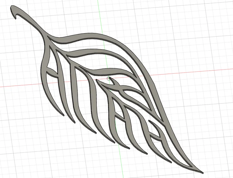 Mô hình 3D chiếc lông vũ treo tường trang trí phòng khách đẹp mắt - Image 1